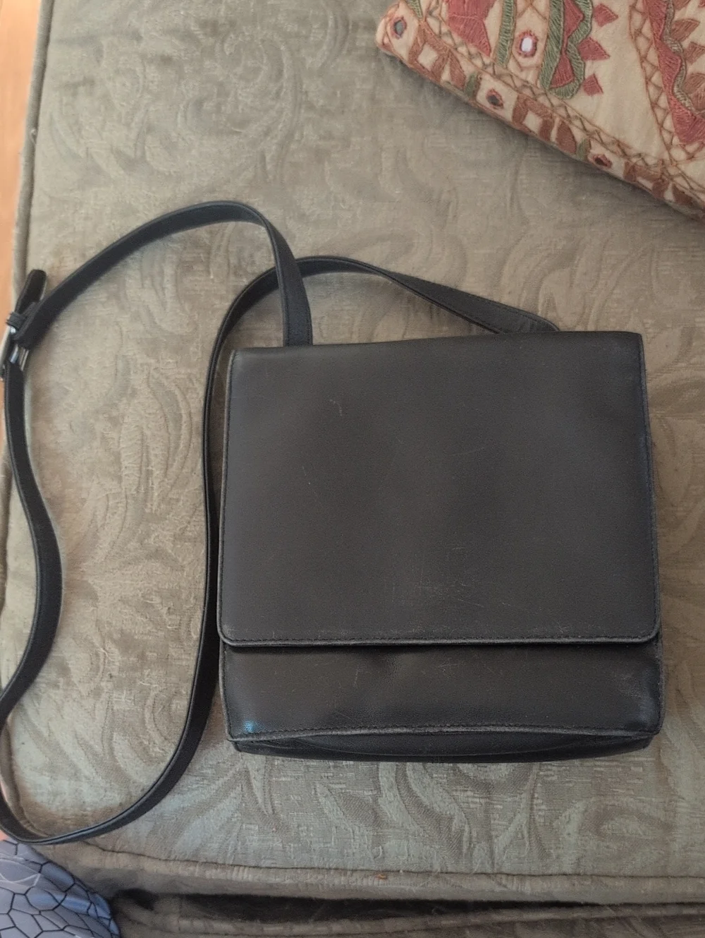 HOBO Black Leather Crossbody Bag